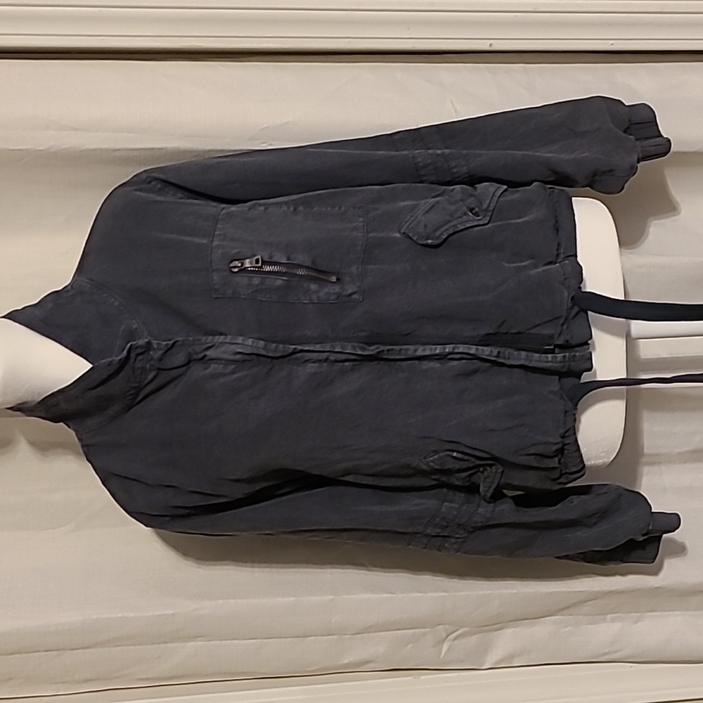 Vintage Havana Dusty Blue Lightweight Jacket Size S